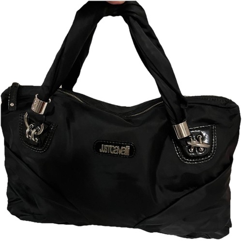 Just cavalli borsa nera nylon - nera,